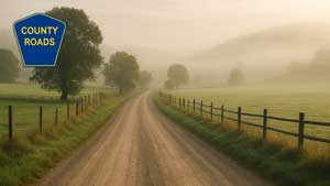 10 - county roads cat card -