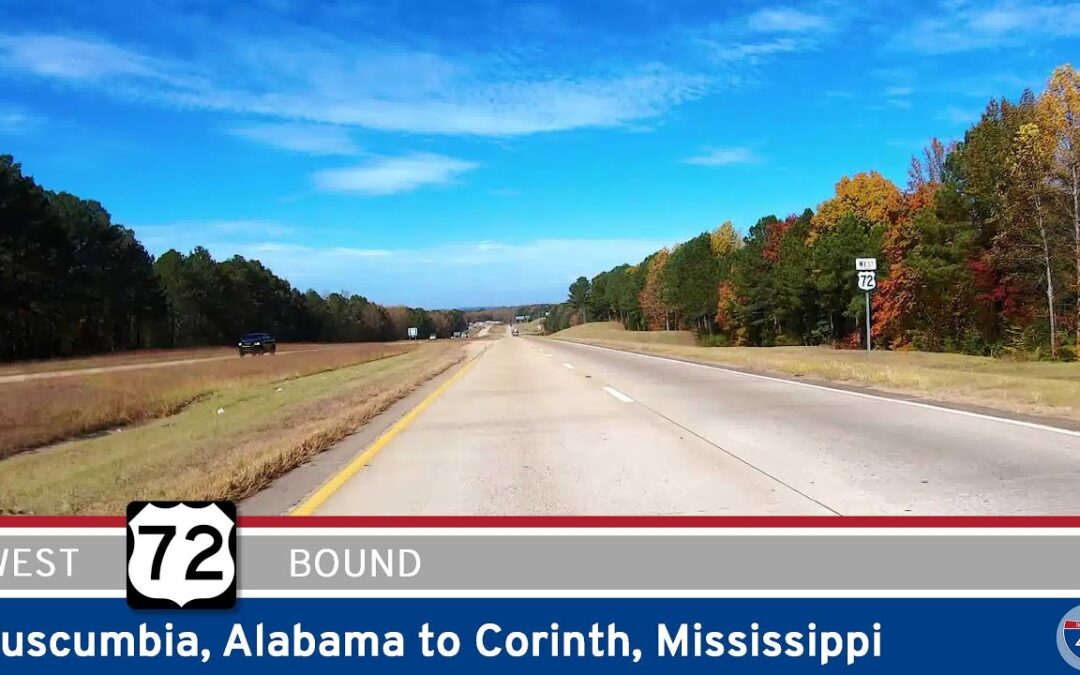 U.S. Route 72: Tuscumbia, Alabama to Corinth, Mississippi