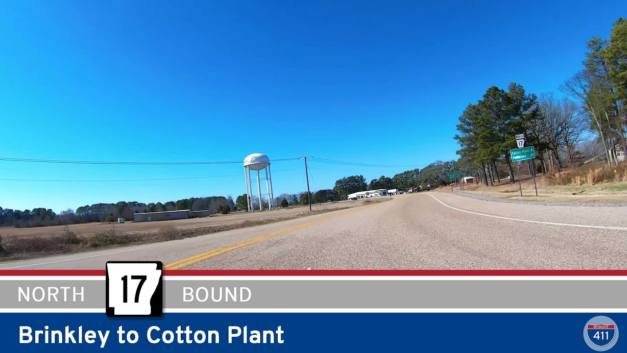 Arkansas Highway 17: Brinkley to Cotton Plant
