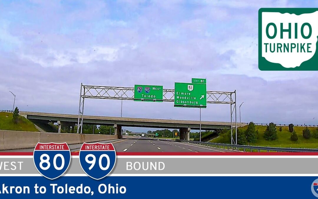 Interstate 80 / Interstate 90: Ohio Turnpike ~ Akron to Toledo – Ohio