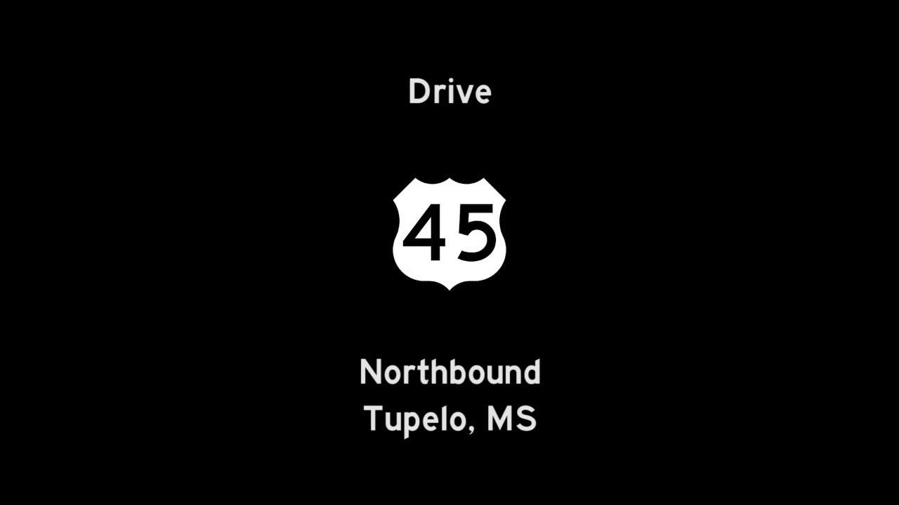 Northbound U.S. Route 45 in Tupelo – Mississippi