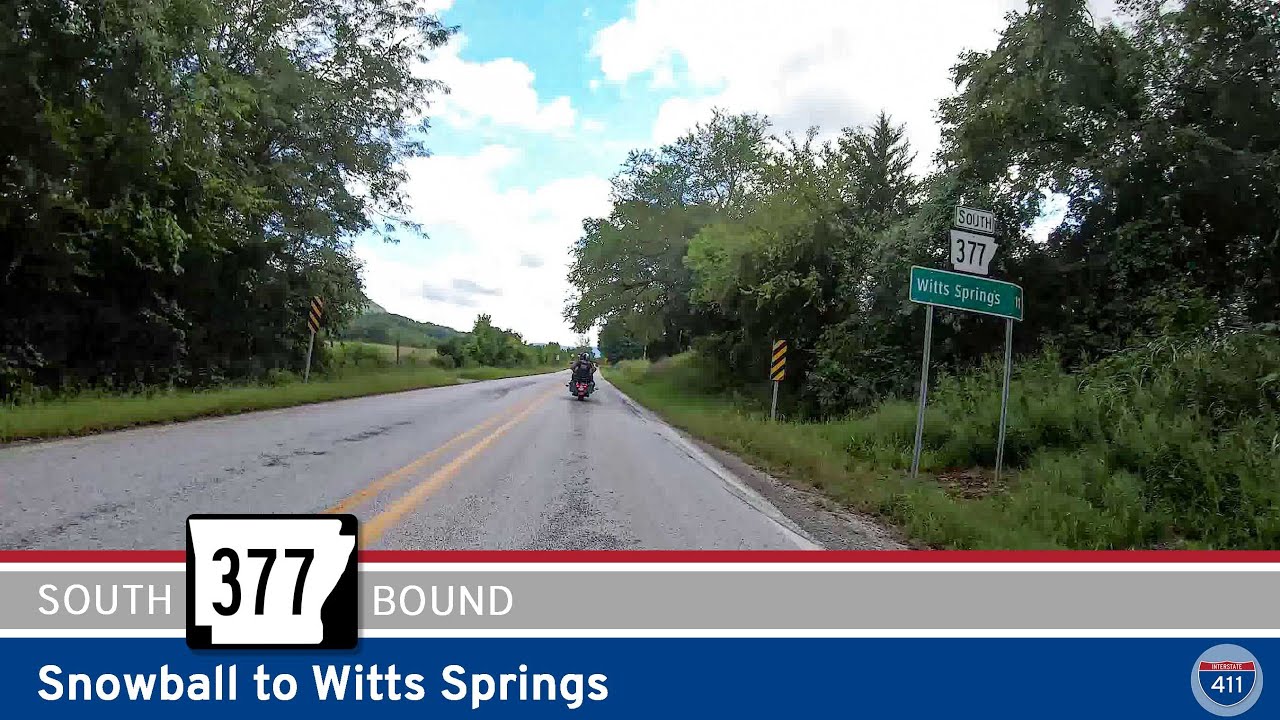 Arkansas Highway 377: Snowball to Witts Springs