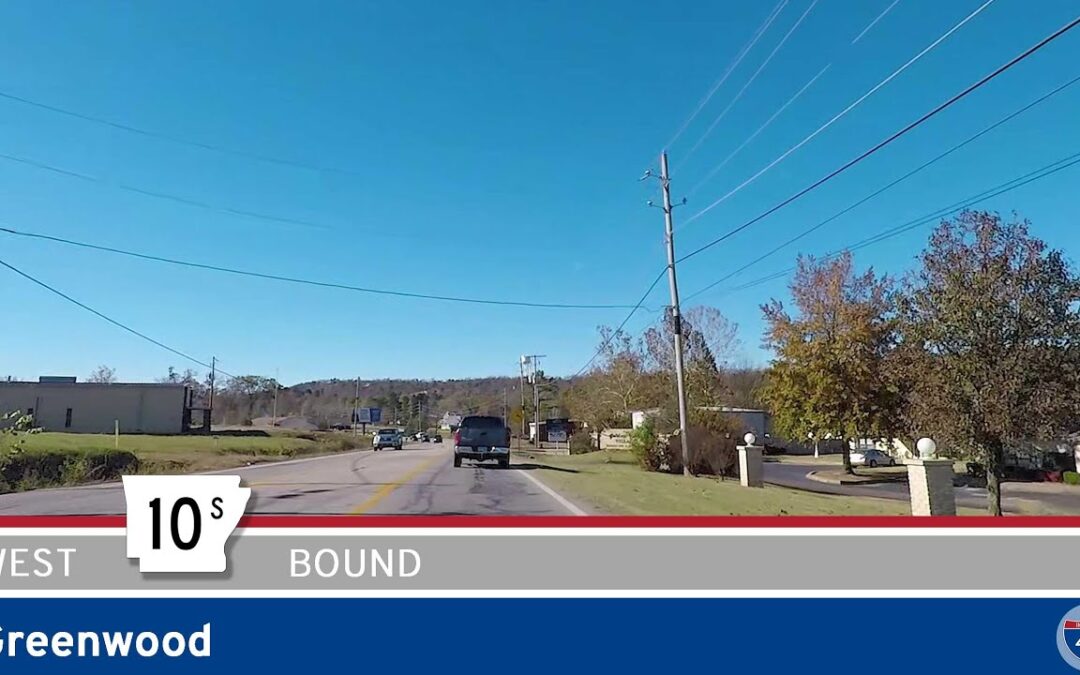 Westbound Arkansas Highway 10S: Greenwood