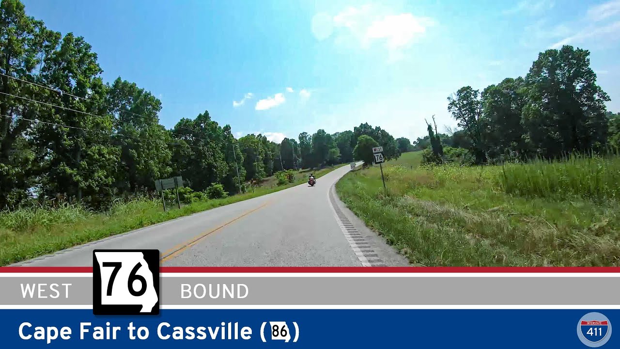 Missouri Route 76: Cape Fair to Cassville