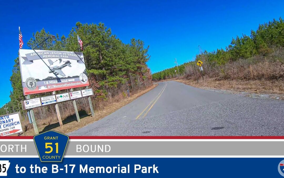 Grant County Road 51: B-17 Memorial Park – Arkansas