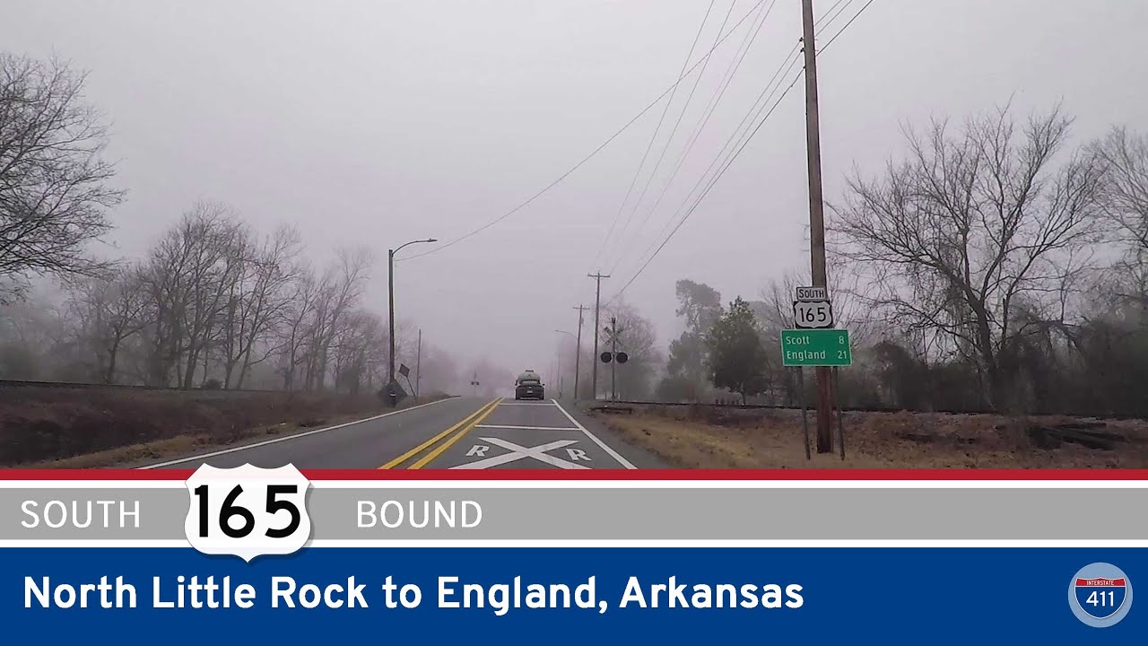 U.S. Highway 165: North Little Rock to England – Arkansas