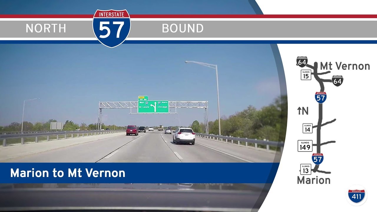 Interstate 57: Marion to Mount Vernon – Illinois