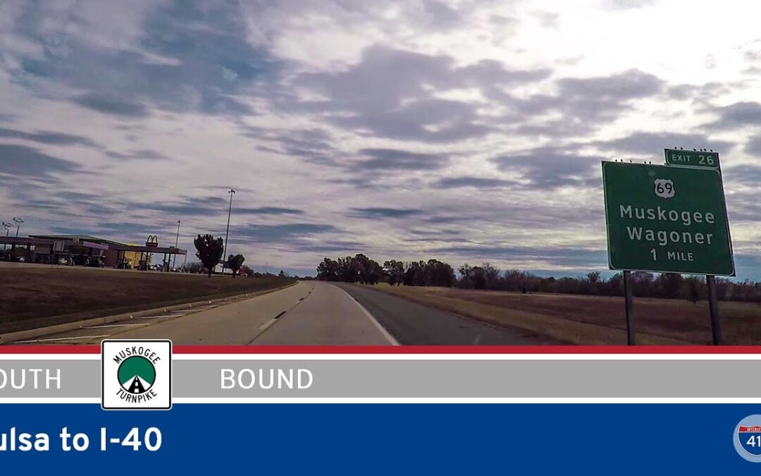 Oklahoma Highway 351: Muskogee Turnpike from Tulsa to Webbers Falls