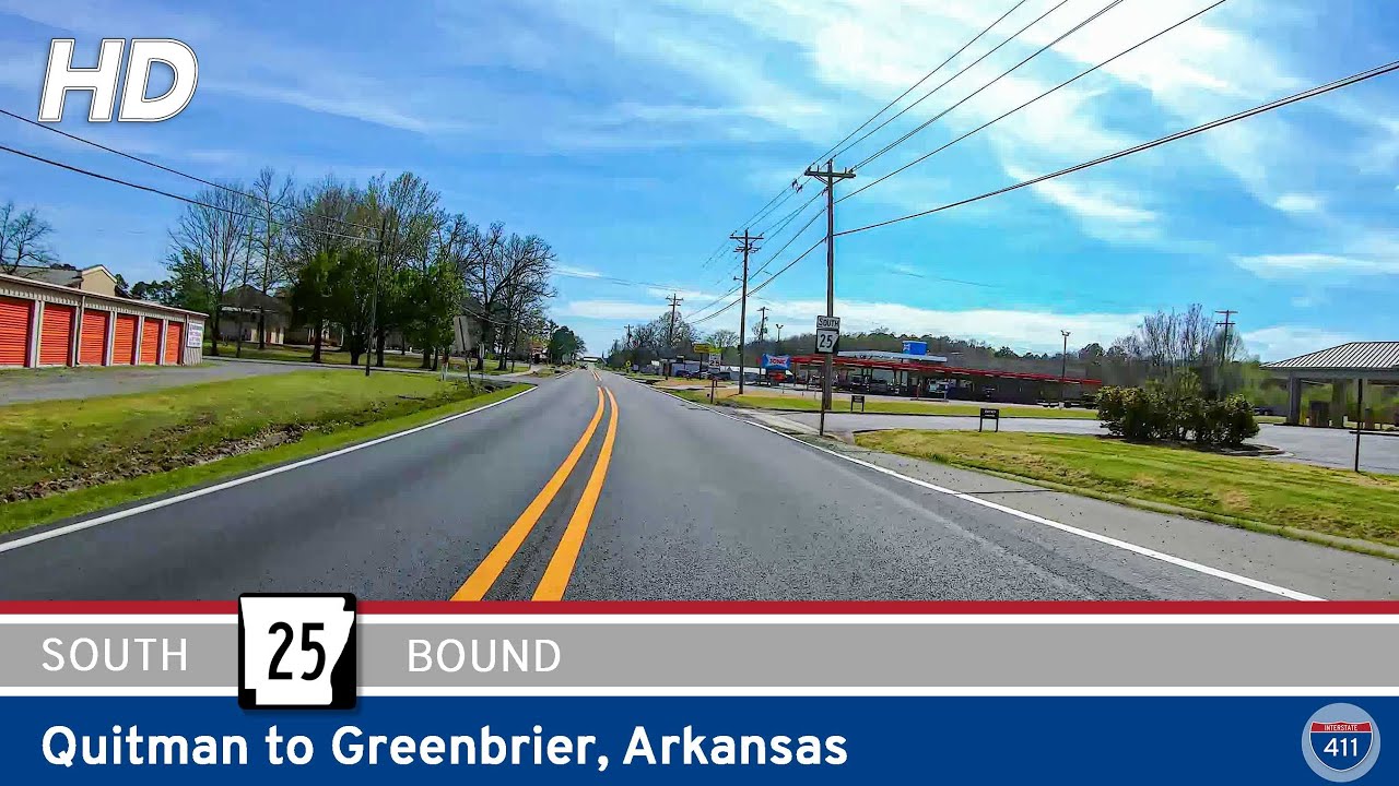 Arkansas Highway 25: Quitman to Greenbrier